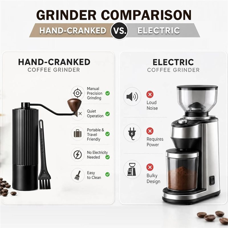B23B Coffee Bean Hand Grinder  - Burr Hand Grinder ulasan dan harga