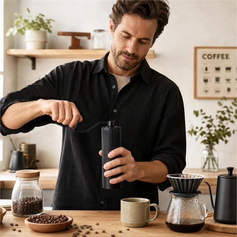 B23B Coffee Bean Hand Grinder  - Burr Hand Grinder ulasan dan harga