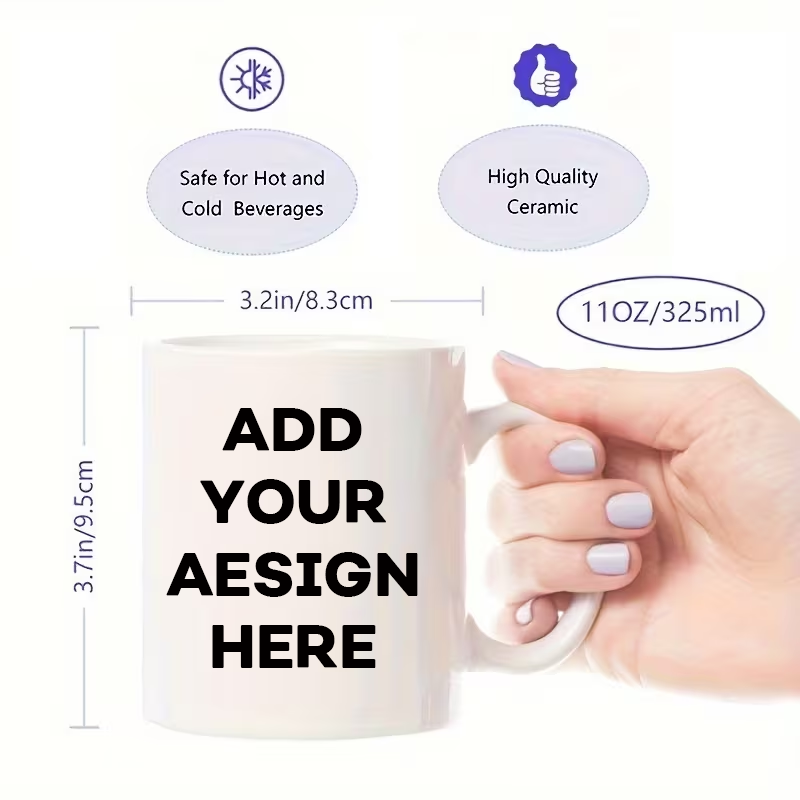 Custom Name Image Text Cup 11o - Coffee Tea Name ulasan dan harga