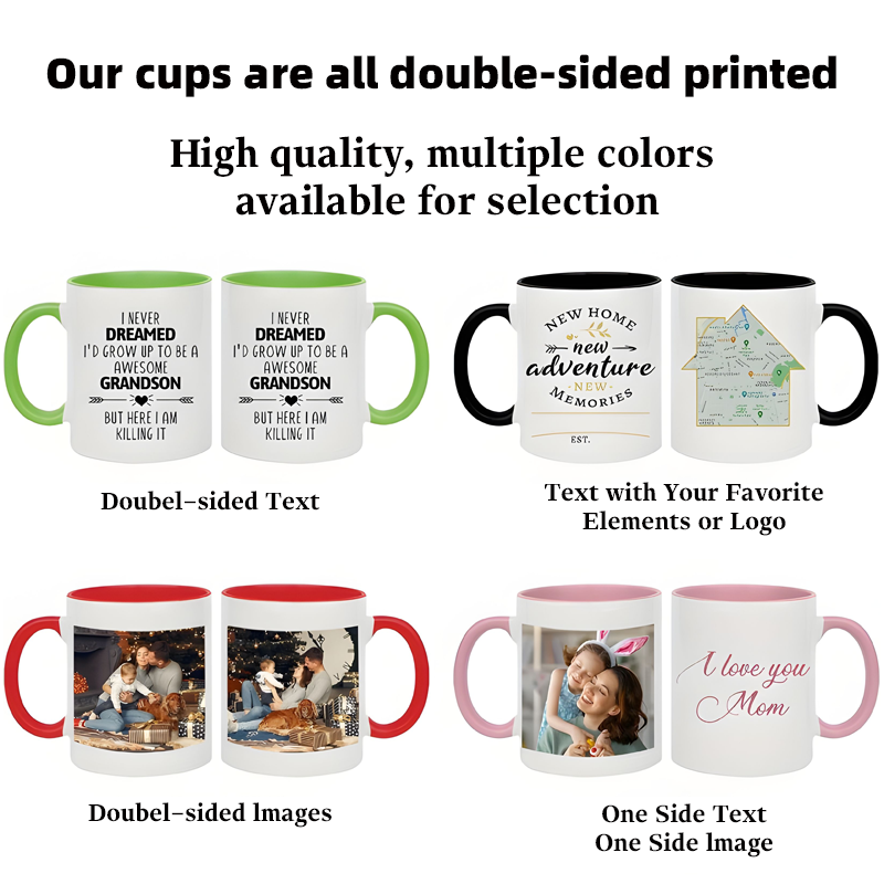 Custom Name Image Text Cup 11o - Coffee Tea Name ulasan dan harga