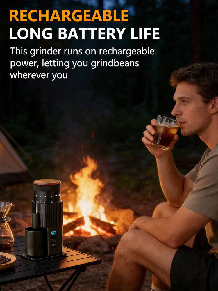 Portable Electric Coffee Grind - Burr Hand Grinder ulasan dan harga