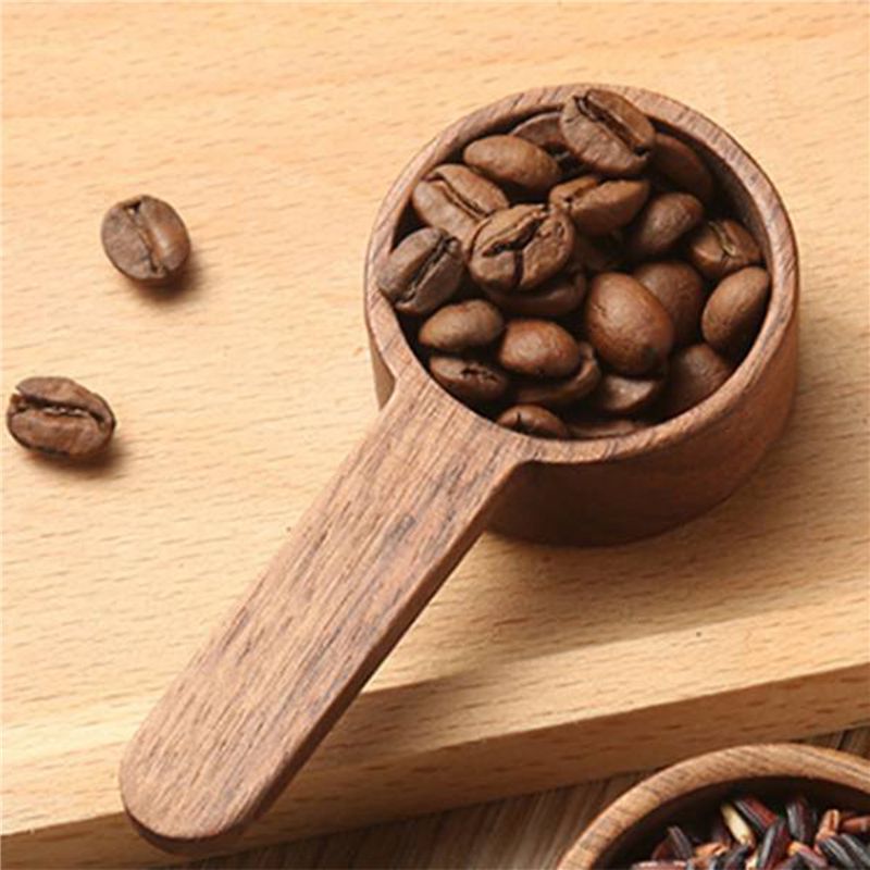 Wooden Measuring Spoon Set Kit - Coffee Tea Sugar ulasan dan harga