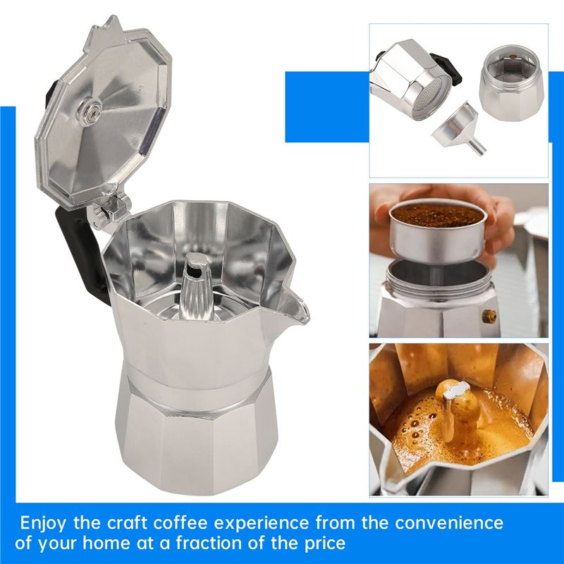 A92P Moka Pot Italian Coffee M - Moka Pot Stove ulasan dan harga