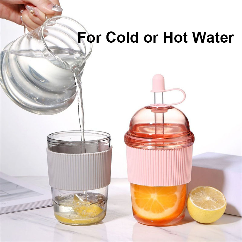 430ML Straw Cup With Lid Bubbl - Xbloom Coffee Tea ulasan dan harga