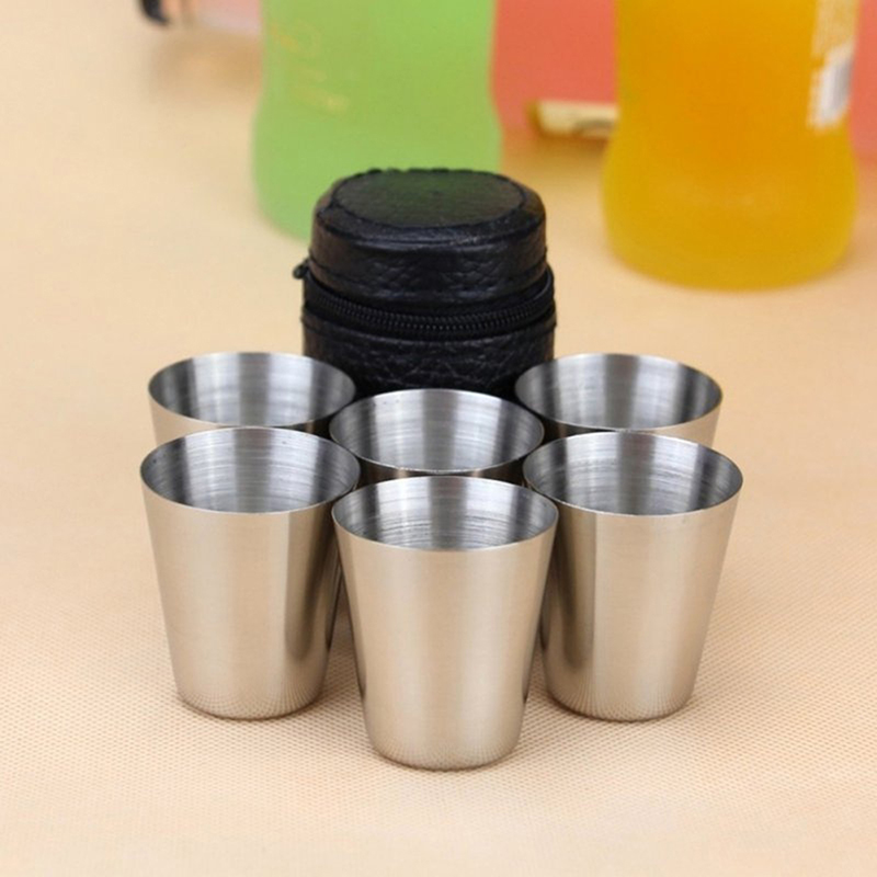 4/6Pcs Stainless Steel Cups Mi - Coffee Tea And Sugar Set ulasan dan harga