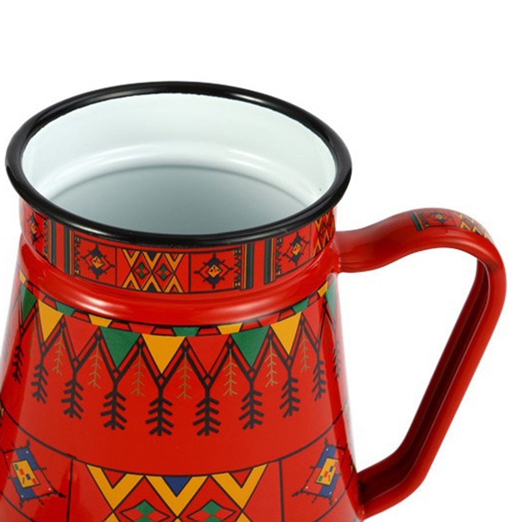 J1UL1N 1.2L Enamel Coffee Pot  - Barista Milk Jug ulasan dan harga