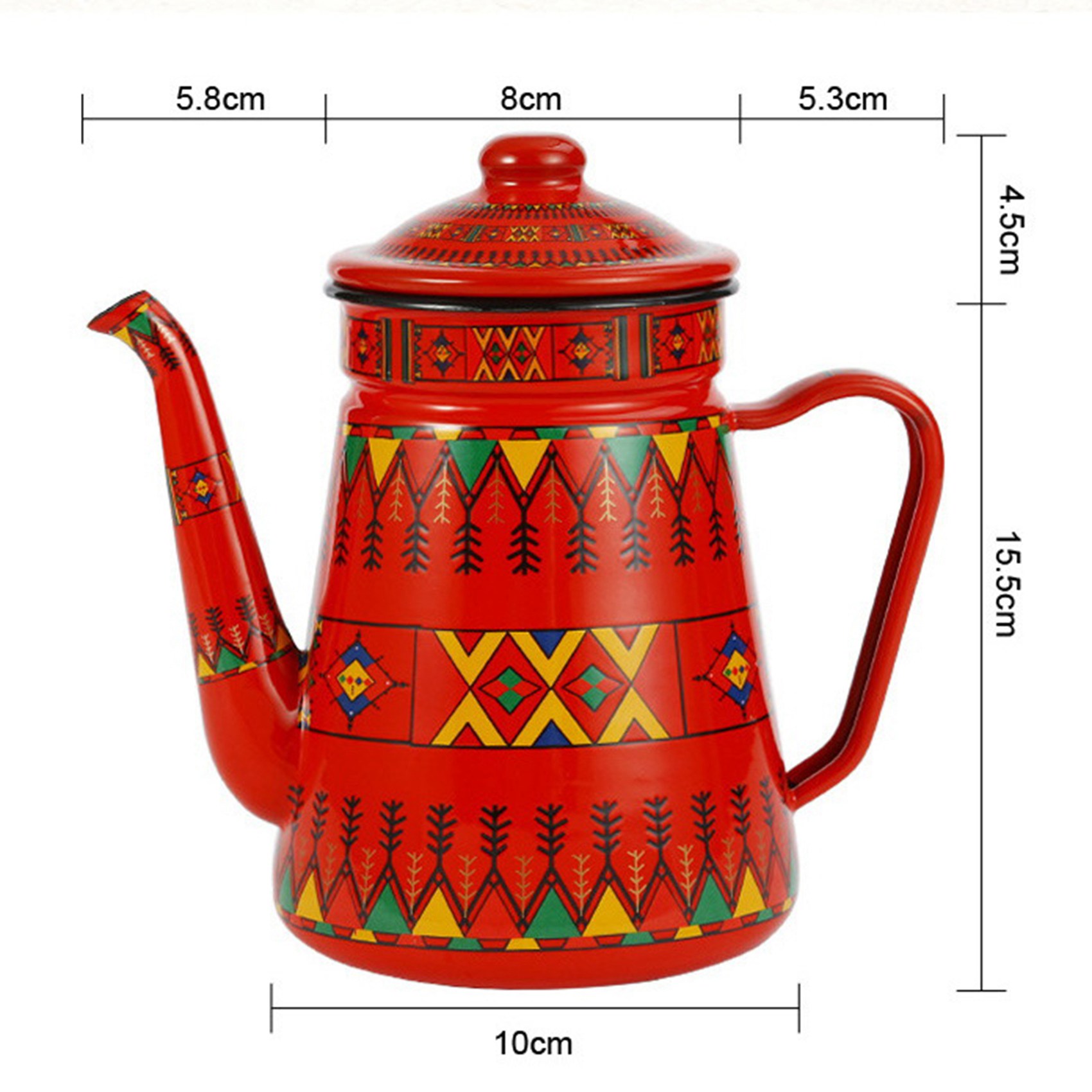 J1UL1N 1.2L Enamel Coffee Pot  - Barista Milk Jug ulasan dan harga
