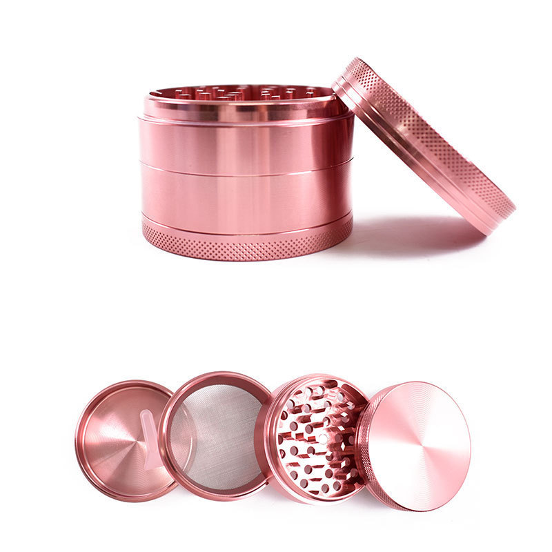 4-Pieces 40mm Herb Pink Tobacc - Burr Hand Grinder ulasan dan harga