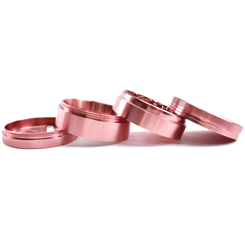 4-Pieces 40mm Herb Pink Tobacc - Burr Hand Grinder ulasan dan harga