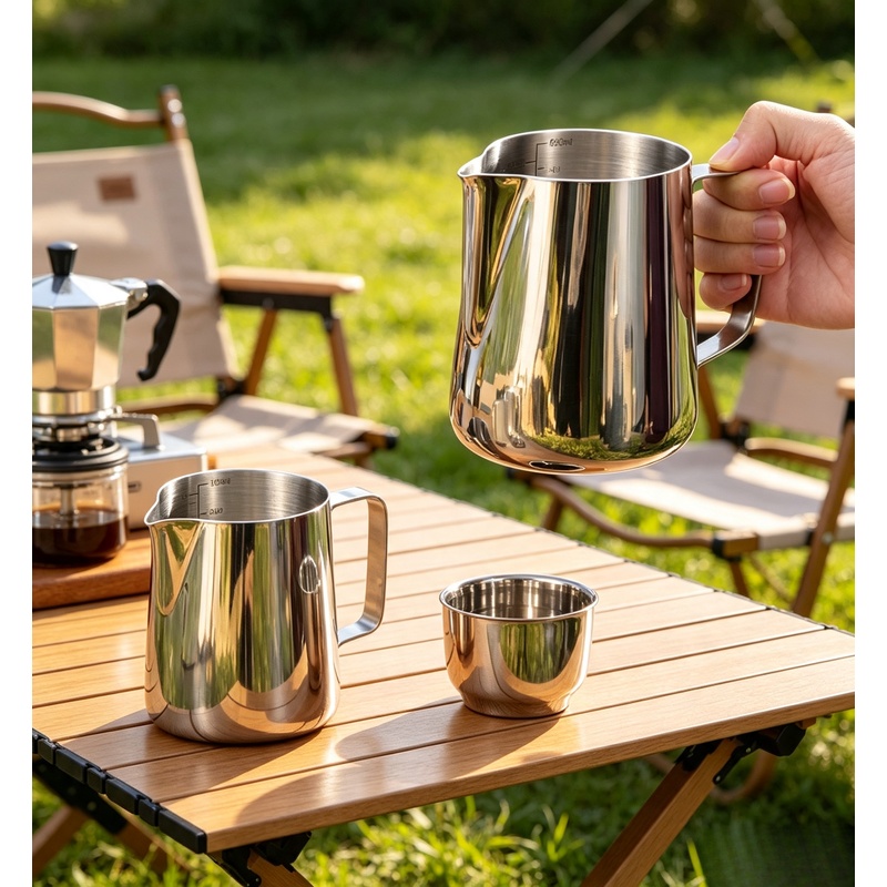 Stainless Steel Milk Frothing  - Barista Milk Jug ulasan dan harga