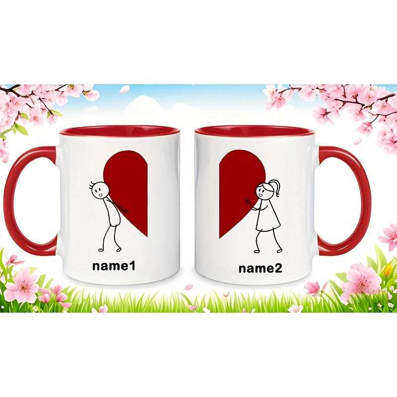 Customizable Name Heart-shaped - Coffee Tea Name ulasan dan harga