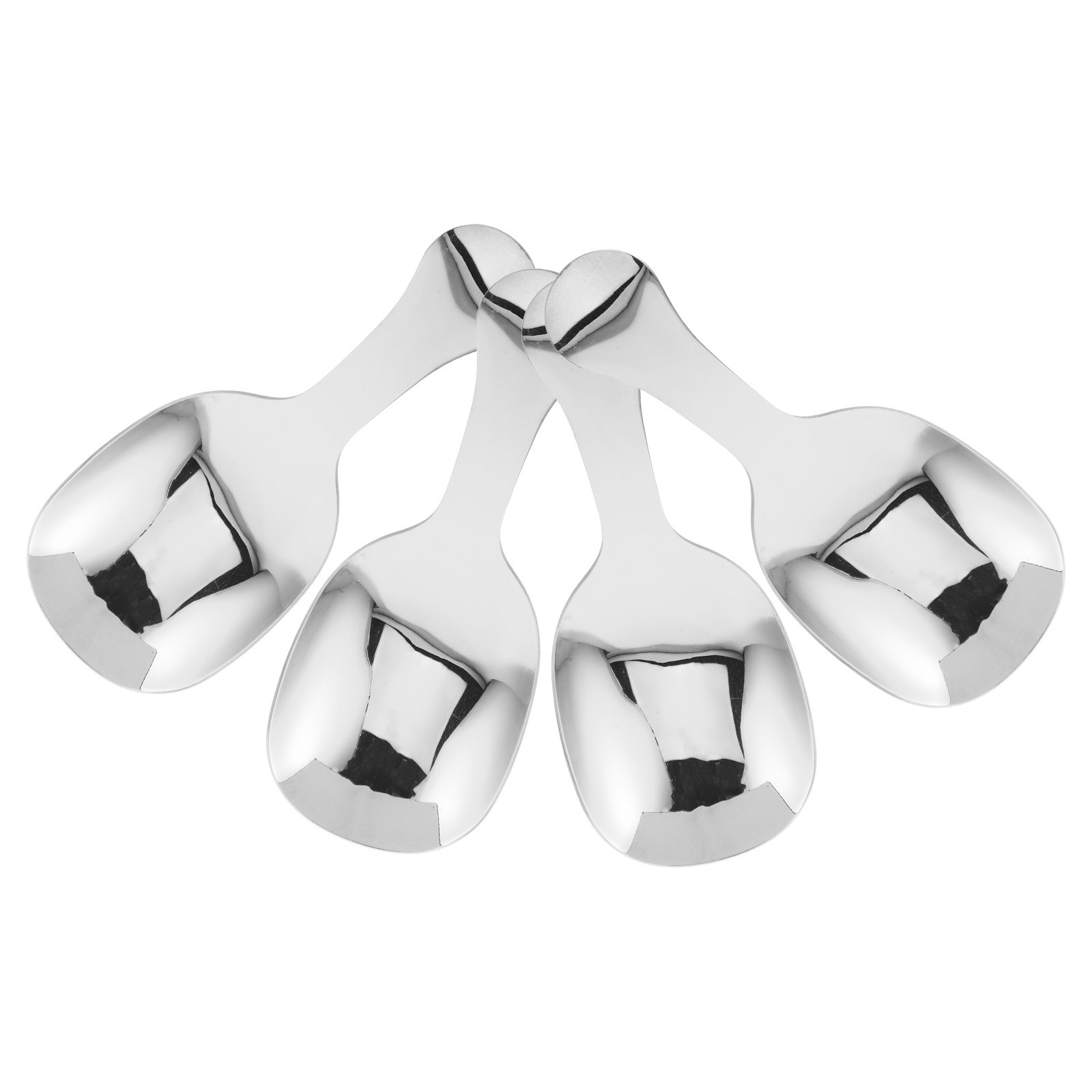 4Pcs Stainless Steel Short Han - Coffee Tea And Sugar Set ulasan dan harga