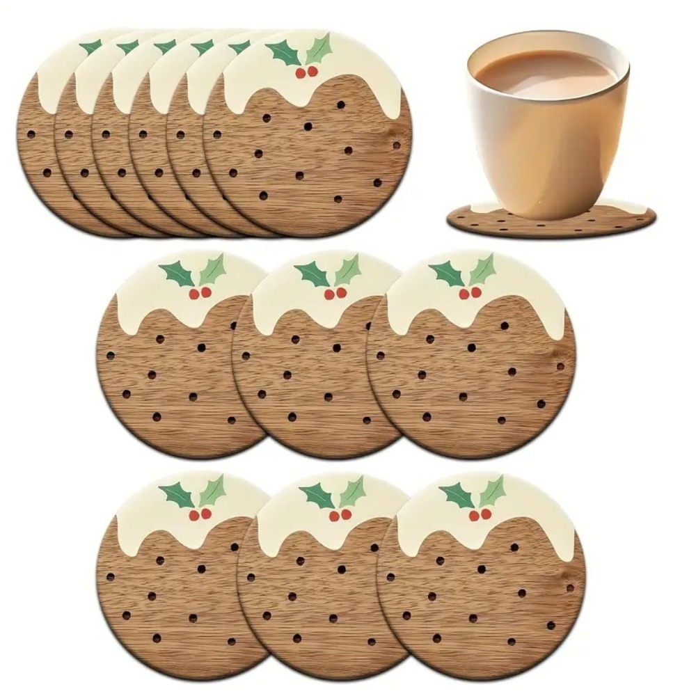 Wooden Cup Coasters Set Puddin - Xbloom Coffee Tea ulasan dan harga