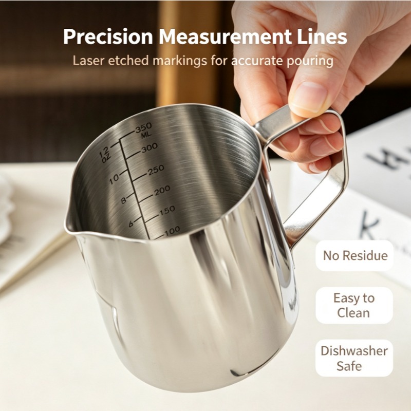 Milk Frothing Pitcher,Stainles - Barista Milk Jug ulasan dan harga