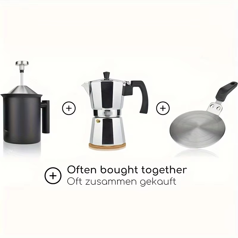 1Pcs 13cm 5.12in Steel Inducti - Moka Pot Stove ulasan dan harga