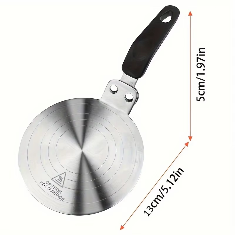 1Pcs 13cm 5.12in Steel Inducti - Moka Pot Stove ulasan dan harga