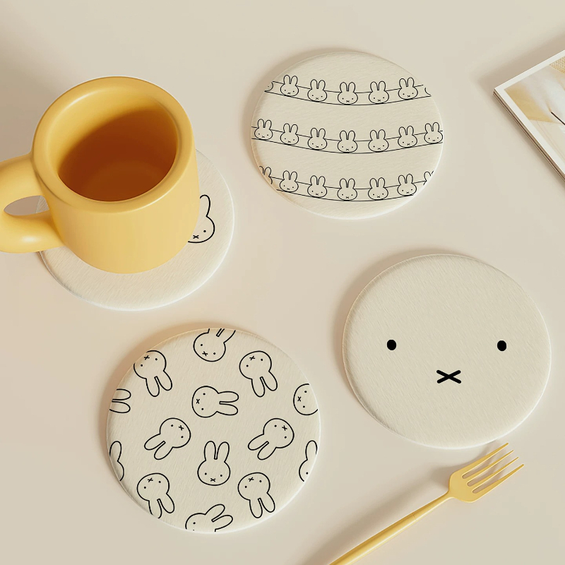 Miffy Kawaii Anime Coasters Cu - Xbloom Coffee Tea ulasan dan harga