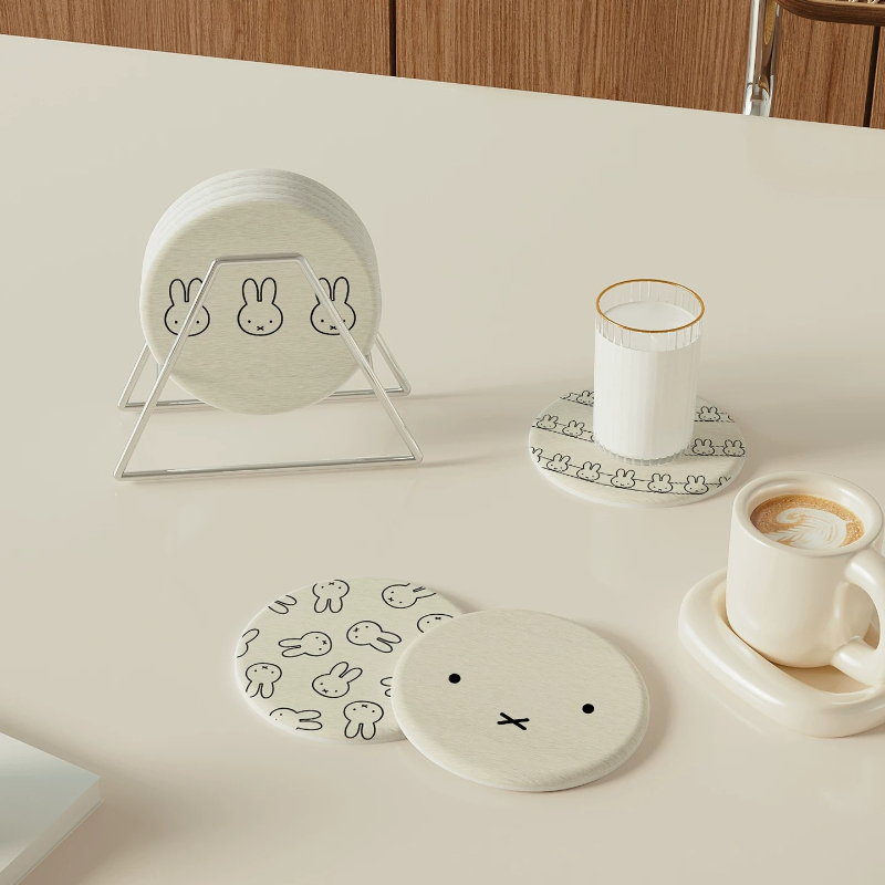Miffy Kawaii Anime Coasters Cu - Xbloom Coffee Tea ulasan dan harga